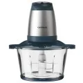 Електрическа месомелачка JR01, 350W, купа 2L, два режима, спираловидни ножове - Deerma - Сребрист / Тъмносин