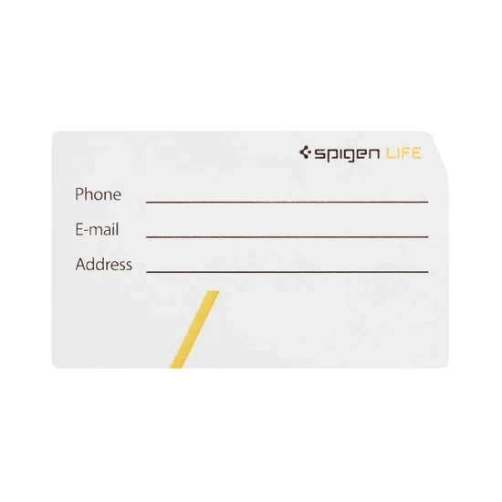 Етикет за куфар Spigen Universal Luggage Tag LF510 (AHP09776) - премиум Velo кожа, сигурно магнитно закопчаване, двойна велкро лента - Черен