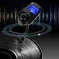 FM модулатор JamLink (MFM4) - Techsuit - Bluetooth, Jack 3.5мм, слот за TF карта, 10–24V - Черно