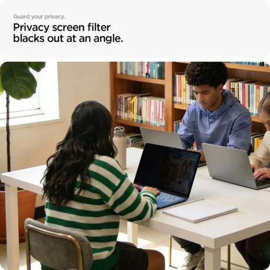 Филтър за поверителност за MacBook Neo 13 - Safe View Magnetic - Spigen - Поверителен (Privacy)