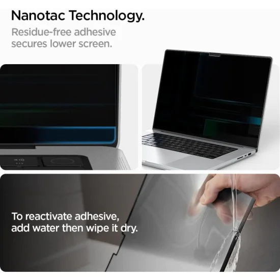 Филтър за поверителност за MacBook Pro 14 (2021-2025) - Safe View Magnetic - Spigen - Черен