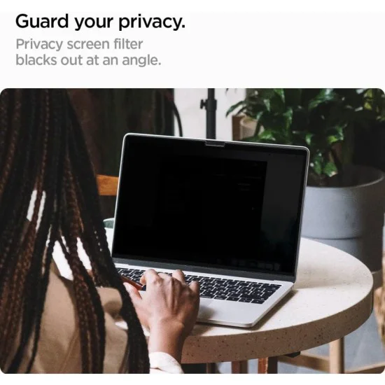 Филтър за поверителност за MacBook Pro 14 (2021-2025) - Safe View Magnetic - Spigen - Черен