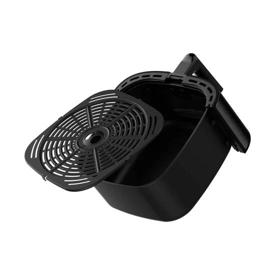 Фритюрник с горещ въздух Deerma Air Fryer (KZ150W) - еър фрайър, 8L, 1700W, сензорен екран - Черен