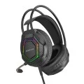 Геймърски слушалки с микрофон Borofone Thunder (BO105) - Over-Ear, 50mm говорители, USB + 3.5mm, LED подсветка - Черен