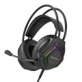 Геймърски слушалки с микрофон Borofone Thunder (BO105) - Over-Ear, 50mm говорители, USB + 3.5mm, LED подсветка - Черен