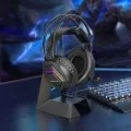 Геймърски слушалки с микрофон Borofone Thunder (BO105) - Over-Ear, 50mm говорители, USB + 3.5mm, LED подсветка - Черен