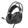 Геймърски слушалки с микрофон Borofone Thunder (BO105) - Over-Ear, 50mm говорители, USB + 3.5mm, LED подсветка - Черен