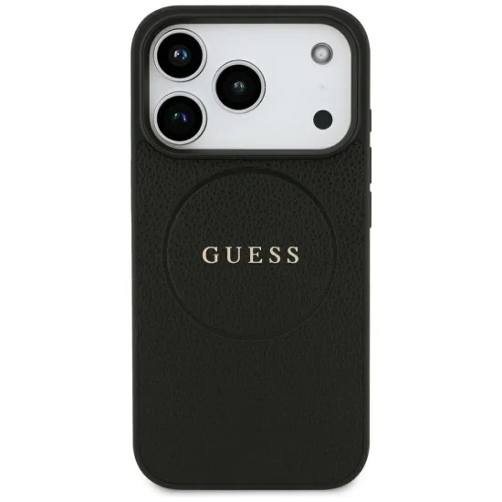 Guess - Grained Gold Ring MagSafe (GUHMP18XPGHSMMK) - iPhone 18 Pro Max / iPhone 17 Pro Max - Black