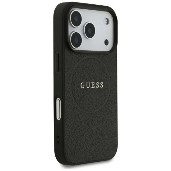 Guess - Grained Gold Ring MagSafe (GUHMP18XPGHSMMK) - iPhone 18 Pro Max / iPhone 17 Pro Max - Black