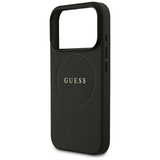 Guess - Grained Gold Ring MagSafe (GUHMP18XPGHSMMK) - iPhone 18 Pro Max / iPhone 17 Pro Max - Black
