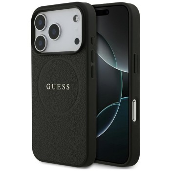 Guess - Grained Gold Ring MagSafe (GUHMP18XPGHSMMK) - iPhone 18 Pro Max / iPhone 17 Pro Max - Black