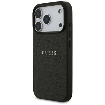 Guess - Grained Gold Ring MagSafe (GUHMP18XPGHSMMK) - iPhone 18 Pro Max / iPhone 17 Pro Max - Black