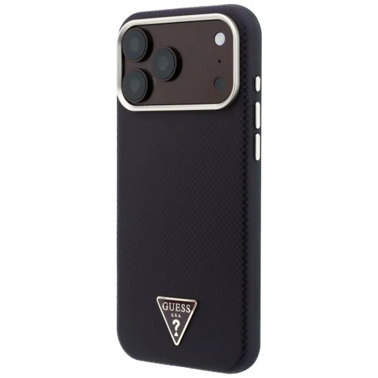 Guess - Kevlar Triangle Logo MagSafe (GUHMP18L6PWKSGTU) - iPhone 18 Pro / iPhone 17 Pro - Burgundy