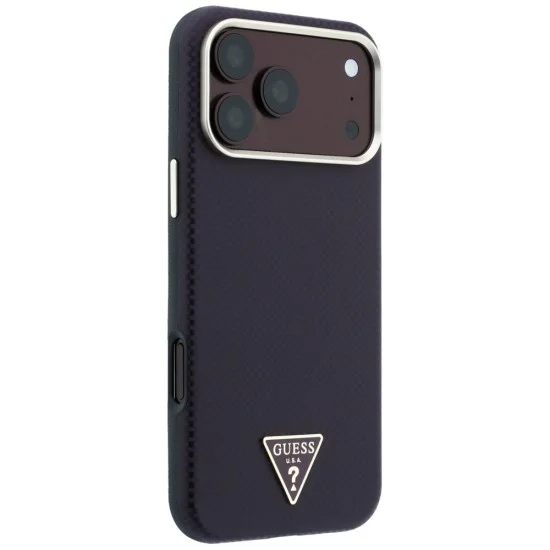 Guess - Kevlar Triangle Logo MagSafe (GUHMP18L6PWKSGTU) - iPhone 18 Pro / iPhone 17 Pro - Burgundy