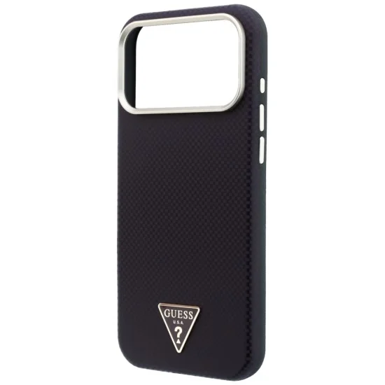 Guess - Kevlar Triangle Logo MagSafe (GUHMP18L6PWKSGTU) - iPhone 18 Pro / iPhone 17 Pro - Burgundy