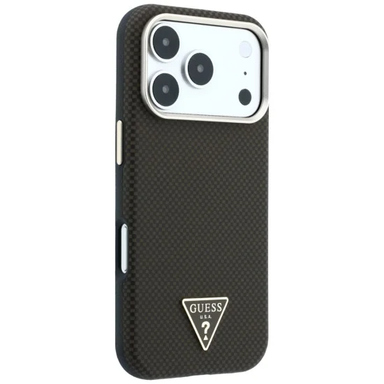 Guess - Kevlar Triangle Logo MagSafe (GUHMP18X6PWKSGTW) - iPhone 18 Pro Max / iPhone 17 Pro Max - Brown
