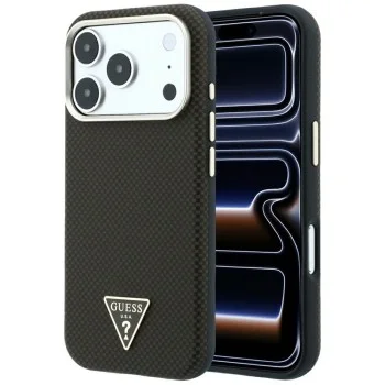 Guess - Kevlar Triangle Logo MagSafe (GUHMP18X6PWKSGTW) - iPhone 18 Pro Max / iPhone 17 Pro Max - Brown
