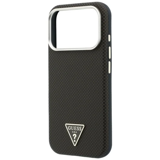 Guess - Kevlar Triangle Logo MagSafe (GUHMP18X6PWKSGTW) - iPhone 18 Pro Max / iPhone 17 Pro Max - Brown