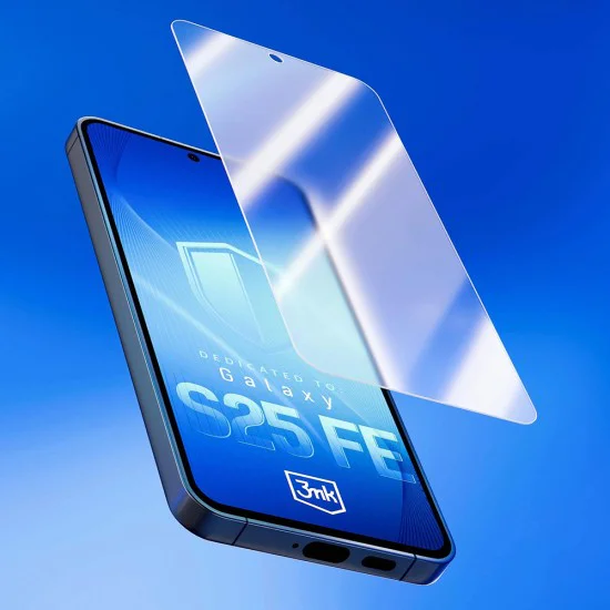 Хибридно стъкло за Samsung Galaxy S25 FE - 3mk FlexibleGlass - Прозрачно