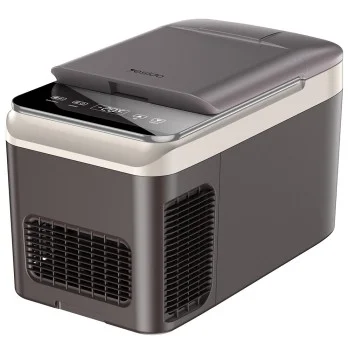 Хладилник за кола Yesido - Car Refrigerator (VC09) - LCD Display, Portable Freezer, Touch Control, 3A, 50W, 12-24V, 28L - Сив