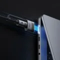 Кабел за данни 2 в 1 Mcdodo (CA-8860) - Type-C към USB-C + MagSafe 3, 240W, LED индикатор, 2m - Черен