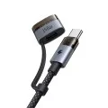 Кабел за данни 2 в 1 Mcdodo (CA-8860) - Type-C към USB-C + MagSafe 3, 240W, LED индикатор, 2m - Черен