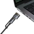 Кабел за данни 2 в 1 Mcdodo (CA-8860) - Type-C към USB-C + MagSafe 3, 240W, LED индикатор, 2m - Черен
