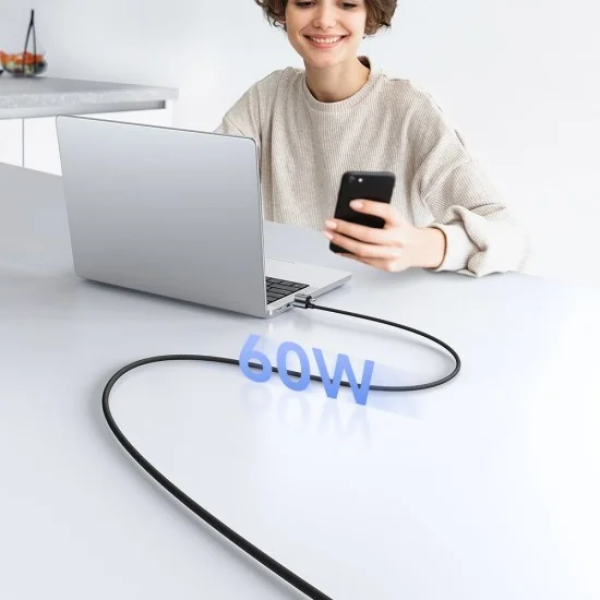 Кабел за данни 4 в 1 Mcdodo Extreme Energy Series (CA-6560) - с магнитни накрайници, USB-C/USB-A към USB-C/Lightning, 60W, 1.2m - Черен