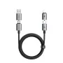 Кабел за данни 4 в 1 Mcdodo Extreme Energy Series (CA-6560) - с магнитни накрайници, USB-C/USB-A към USB-C/Lightning, 60W, 1.2m - Черен