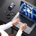 Кабел за данни 4 в 1 Yesido (CA200) - USB, Type-C към Type-C, Lightning, 60W, 480Mbps, 1.2m, алуминиева сплав - Черен