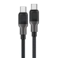 Кабел за данни C10-03 – Acefast, тип-C към тип-C, 60 W, високоскоростно зареждане, 1,2 м – черен