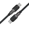 Кабел за данни C10-03 – Acefast, тип-C към тип-C, 60 W, високоскоростно зареждане, 1,2 м – черен