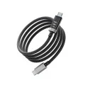 Кабел за данни CTC620P (CCTC620POSBK) - USB-C към USB-C, Дигитален дисплей, 240W, 6A, 480Mbps, E-Marker чип, 2m - Cuktech - Черен