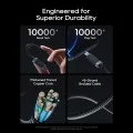 Кабел за данни CTC620P (CCTC620POSBK) - USB-C към USB-C, Дигитален дисплей, 240W, 6A, 480Mbps, E-Marker чип, 2m - Cuktech - Черен