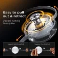 Кабел за данни Lisen (YL0123030001) - Type-C, адаптер USB към Type-C, адаптер Lightning, ABS, 60W, 1m - Бял