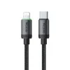 Кабел за данни Mcdodo (CA-4820) - USB-C към Lightning, найлонова оплетка, алуминиева сплав, 36W, 1m - Черен
