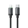 Кабел за данни Mcdodo (CA-4820) - USB-C към Lightning, найлонова оплетка, алуминиева сплав, 36W, 1m - Черен