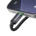 Кабел за данни Mcdodo (CA-4820) - USB-C към Lightning, найлонова оплетка, алуминиева сплав, 36W, 1m - Черен
