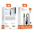Кабел за данни Mcdodo (CA-8750) - Type-C към Type-C, с TFT дисплей, оплетен найлон, алуминиева сплав, 240W, 1.2m - Черен