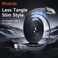 Кабел за данни Mcdodo Self-Winding Series (CA-1160) - USB-A към Lightning, 3A, 1m - Черен