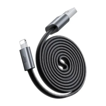 Кабел за данни Mcdodo Self-Winding Series (CA-1160) - USB-A към Lightning, 3A, 1m - Черен