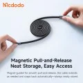 Кабел за данни Mcdodo Self-Winding Series (CA-1160) - USB-A към Lightning, 3A, 1m - Черен