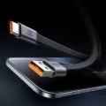 Кабел за данни Mcdodo Self-Winding Series (CA-1200) - USB към Type-C, ултратънък магнитен, 6A, 1m - Черен