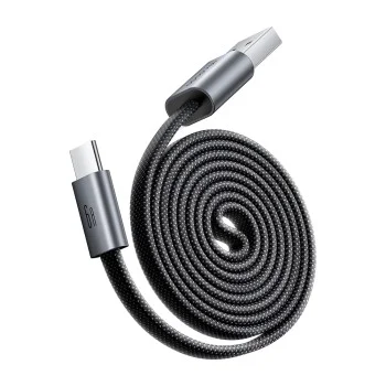 Кабел за данни Mcdodo Self-Winding Series (CA-1200) - USB към Type-C, ултратънък магнитен, 6A, 1m - Черен