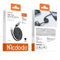Кабел за данни Mcdodo Self-Winding Series (CA-1200) - USB към Type-C, ултратънък магнитен, 6A, 1m - Черен