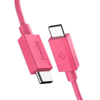 Кабел за данни Spigen Data Cable Essential EB6010CC - Type-C към Type-C, 60W, 1m - Розов