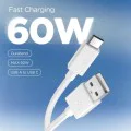 Кабел за данни Spigen Data Cable Essential EB6015AC - Type-C към USB, 60W - Бял