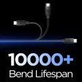 Кабел за данни Spigen Data Cable Essential EB6015CC - Type-C към Type-C, 60W - Черен