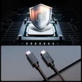 Кабел за данни Spigen Data Cable Essential EB6015CC - Type-C към Type-C, 60W - Черен
