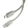 Кабел за данни Spigen Data Cable Essential EB6015CC - Type-C към Type-C, 60W - Естествен титан